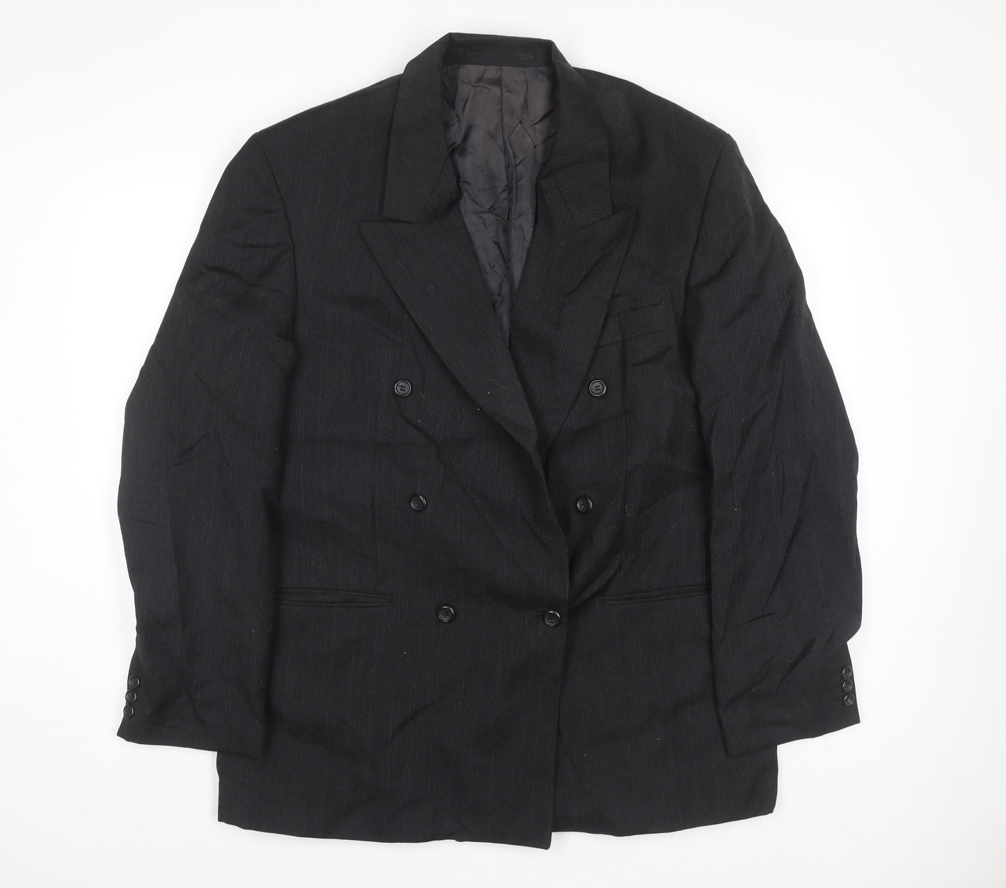 Burton Men's Black Double Breasted 42 Long Blazer