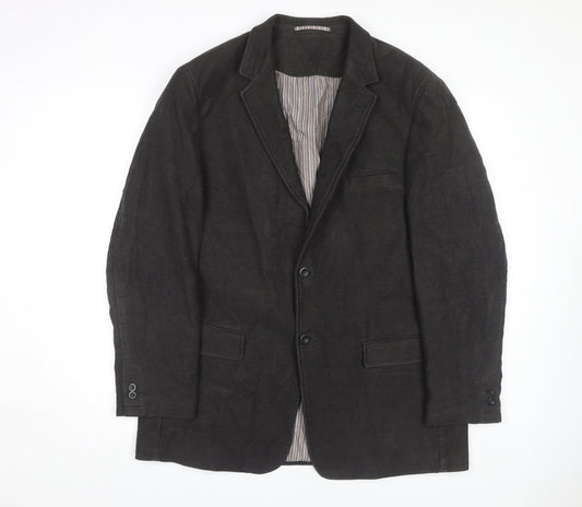 Daniel Grahame Men's Black Blazer 46 Regular
