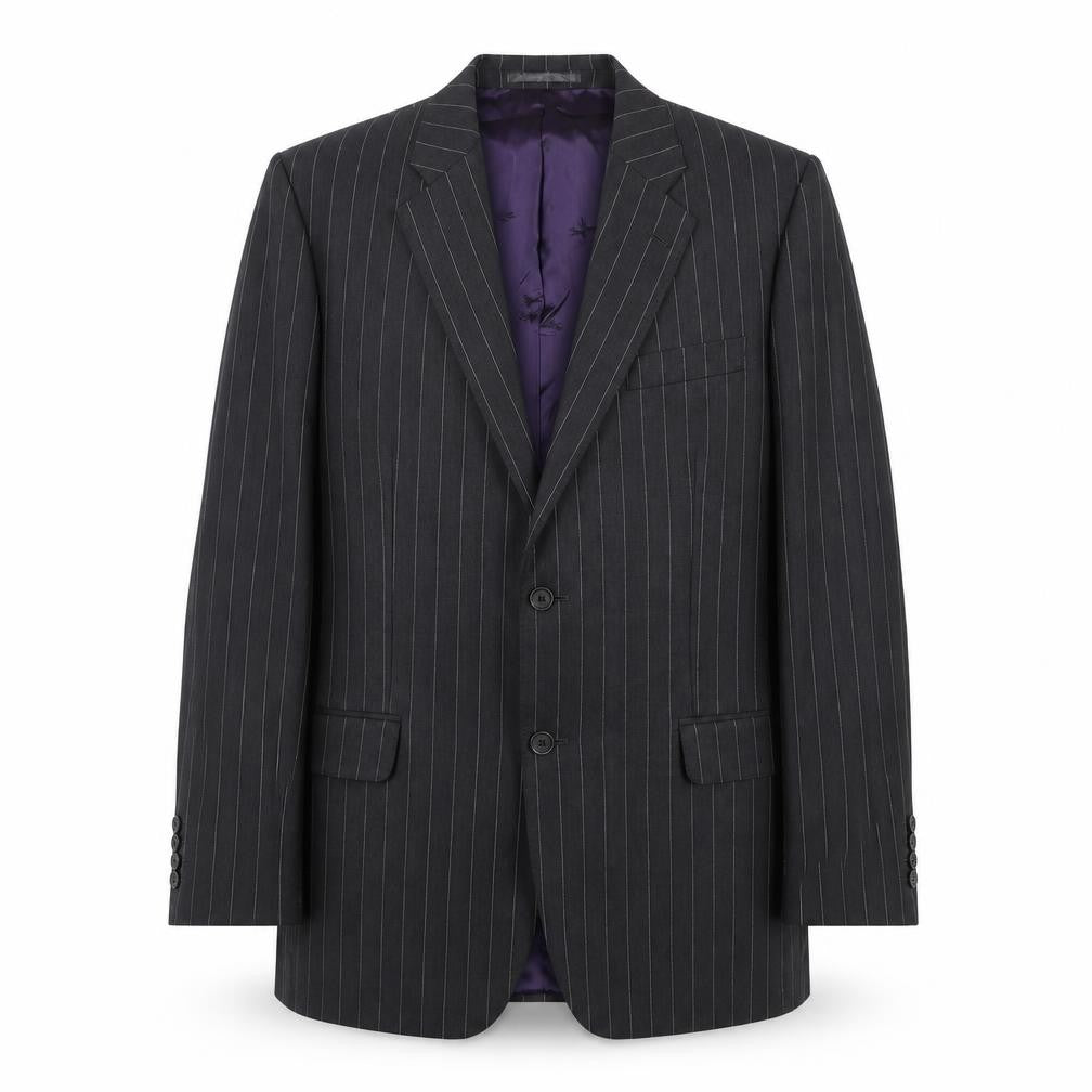 Paul Costelloe Men's Black Striped Blazer 40R