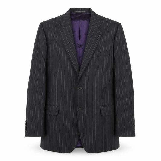 Paul Costelloe Men's Black Striped Blazer 40R