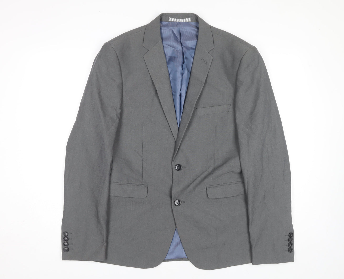 Burton Menswear Grey Slim Fit Blazer Men's 40R