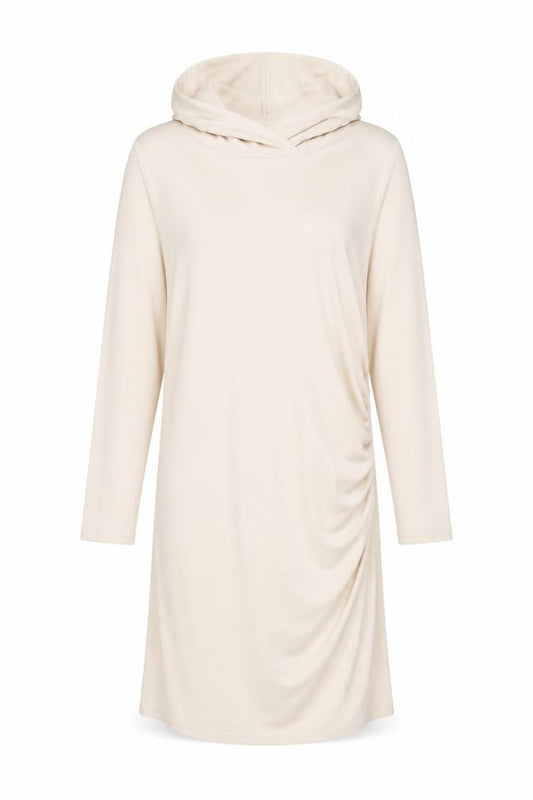 Zara Women's Beige Hooded Short Dress Size XL
