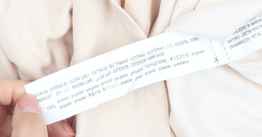 Zara Women's Beige Hooded Short Dress Size XL