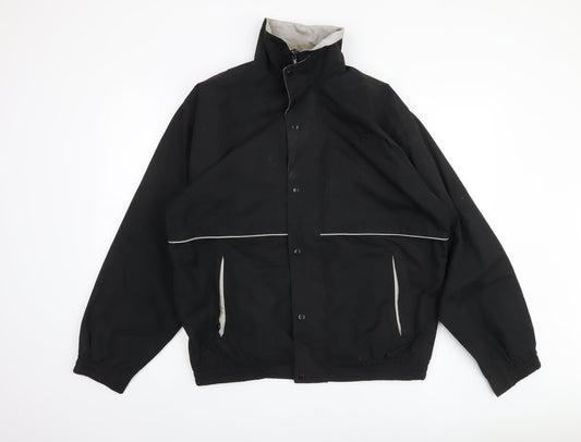 Regal Men's Black Windbreaker Jacket L