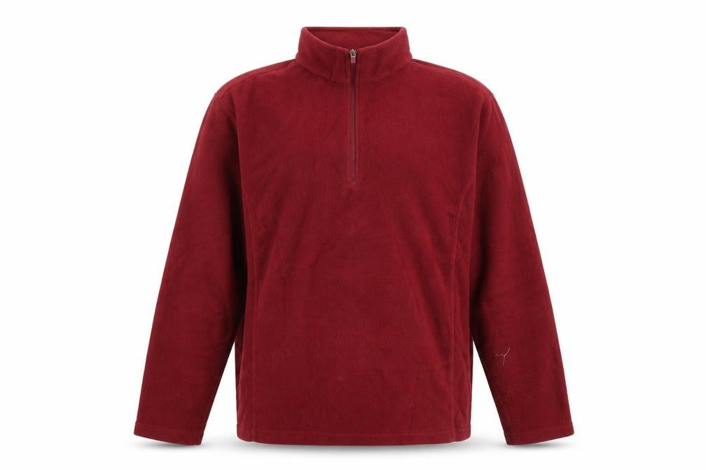 Lands' End Men's Red XL Fleece Pullover Sweatshirt