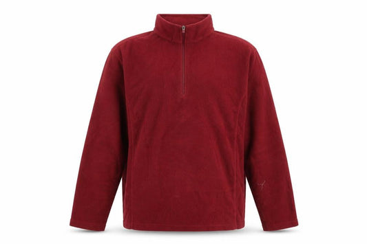 Lands' End Men's Red XL Fleece Pullover Sweatshirt