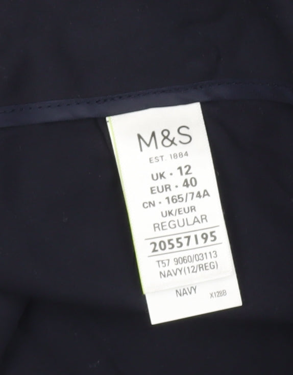 Marks and Spencer Women's Blue Trousers 12