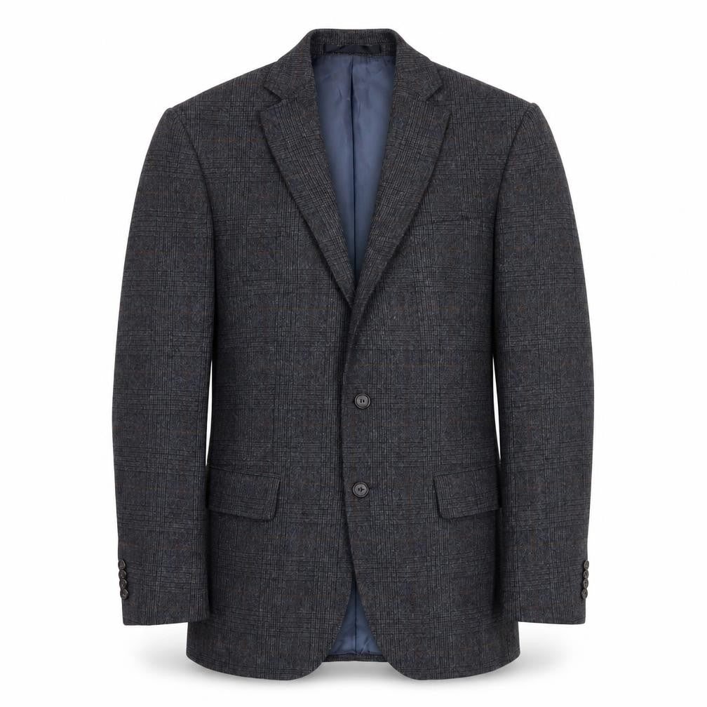 Marks & Spencer Men Blue Check Blazer M 38