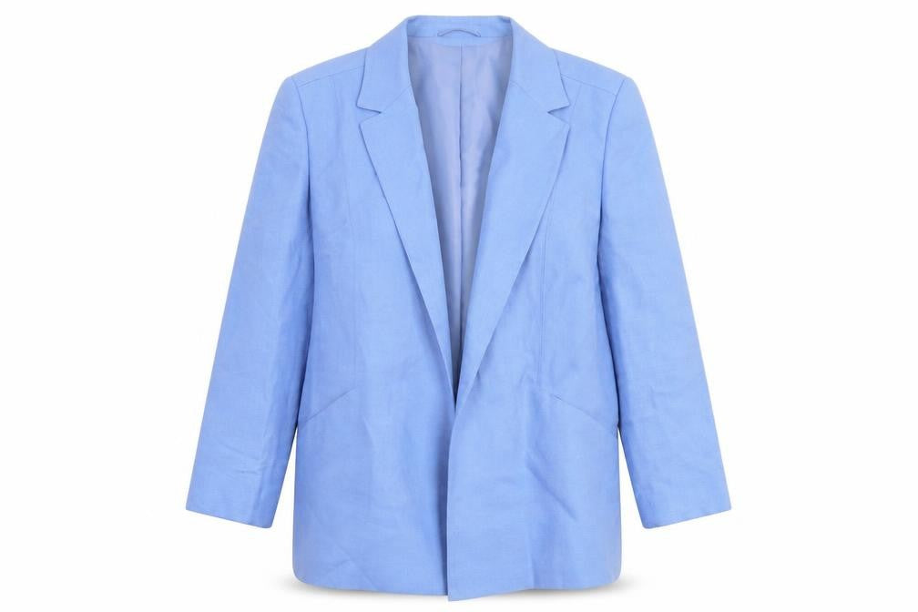 EWM Women's Blue Blazer 16 Regular Notch Lapel