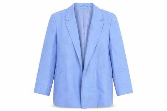 EWM Women's Blue Blazer 16 Regular Notch Lapel