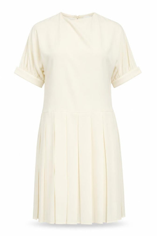 Wallis Women's Ivory Short Sleeve Dress Size 10