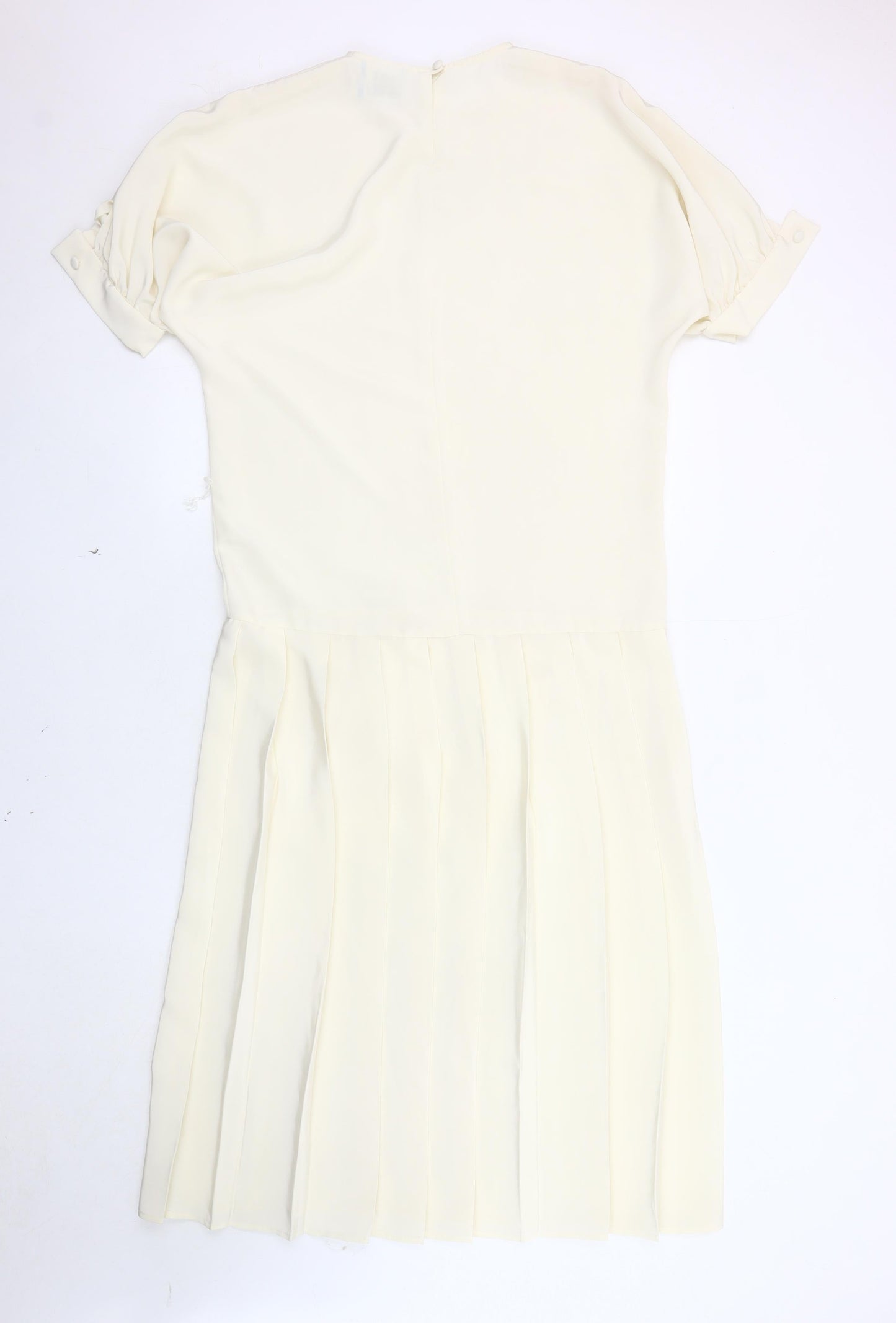 Wallis Women's Ivory Short Sleeve Dress Size 10