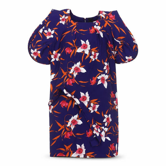 Next Women's Blue Floral Shift Dress Size 10