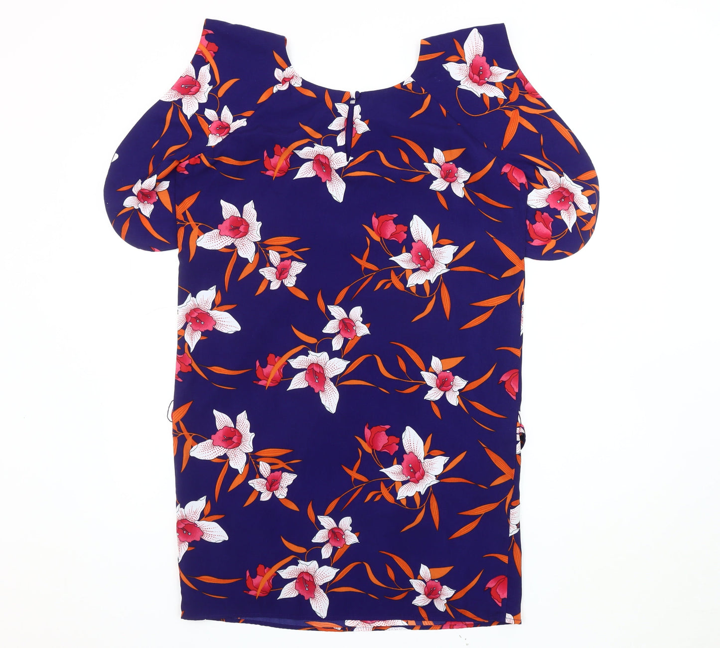 Next Women's Blue Floral Shift Dress Size 10
