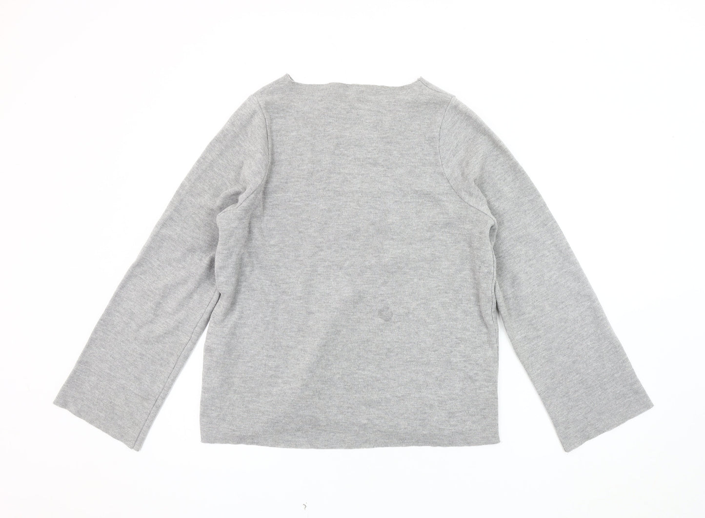 Zara Women’s Grey Knit Long Sleeve Top Size S