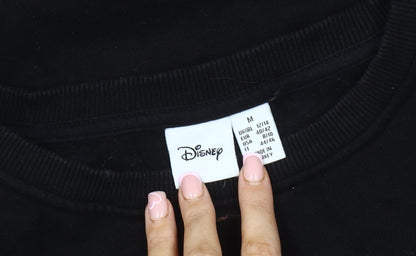 Preloved Disney Unisex Black Pullover Sweatshirt M - Detail