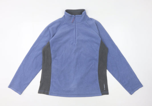 Mountainlife Women's Blue Microfleece Pullover, Size 14
