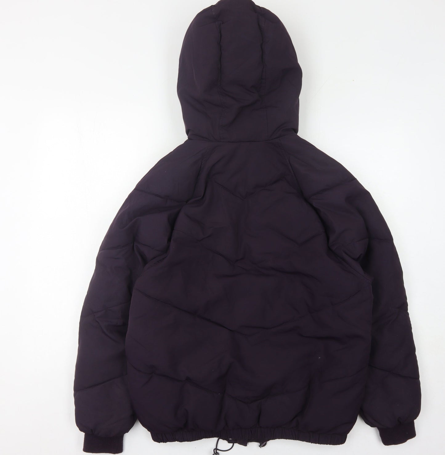 H&M Women's Purple Puffer Jacket, Size 6 - Casual Winter Coat