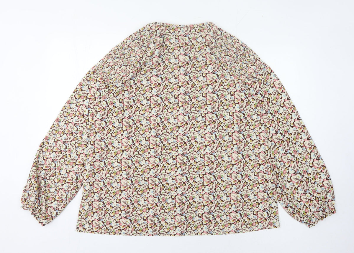 Next Women's Multicoloured Floral Blouse Size 18
