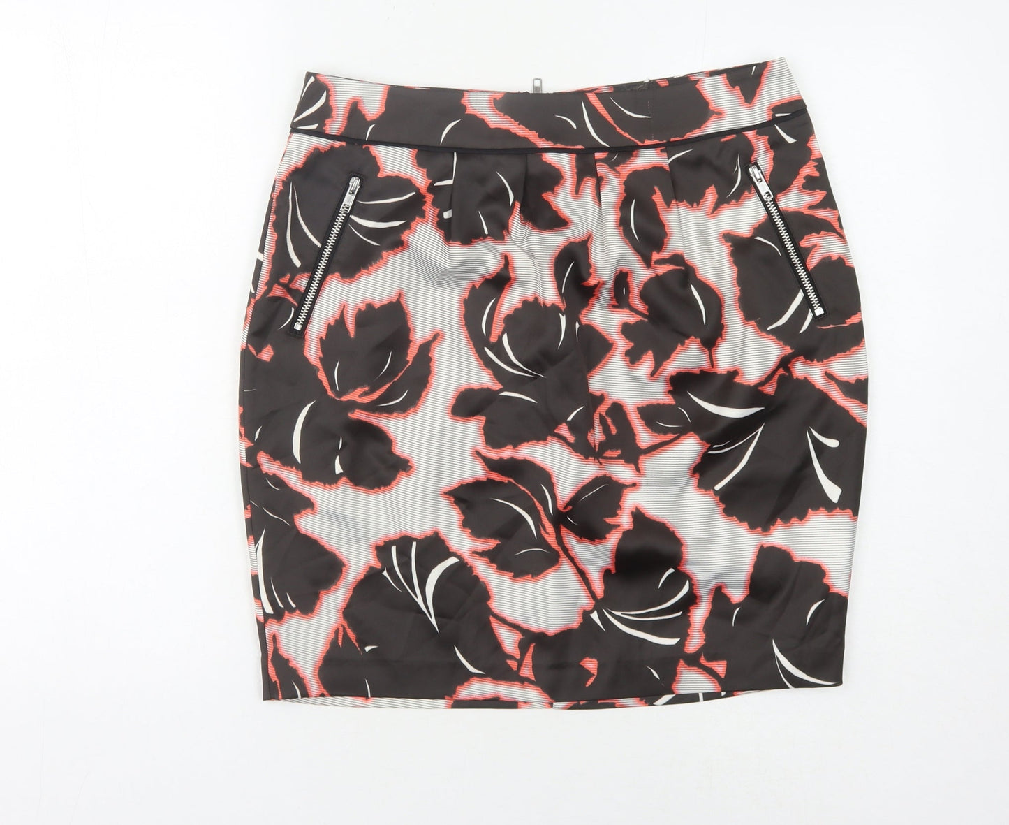 Warehouse Women's Multicoloured Floral Pencil Skirt Size 12