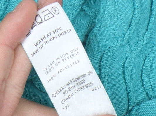 Marks & Spencer Women's Blue T-Shirt Size 10