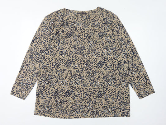 Marks and Spencer Women's Multicoloured Long Sleeve Top