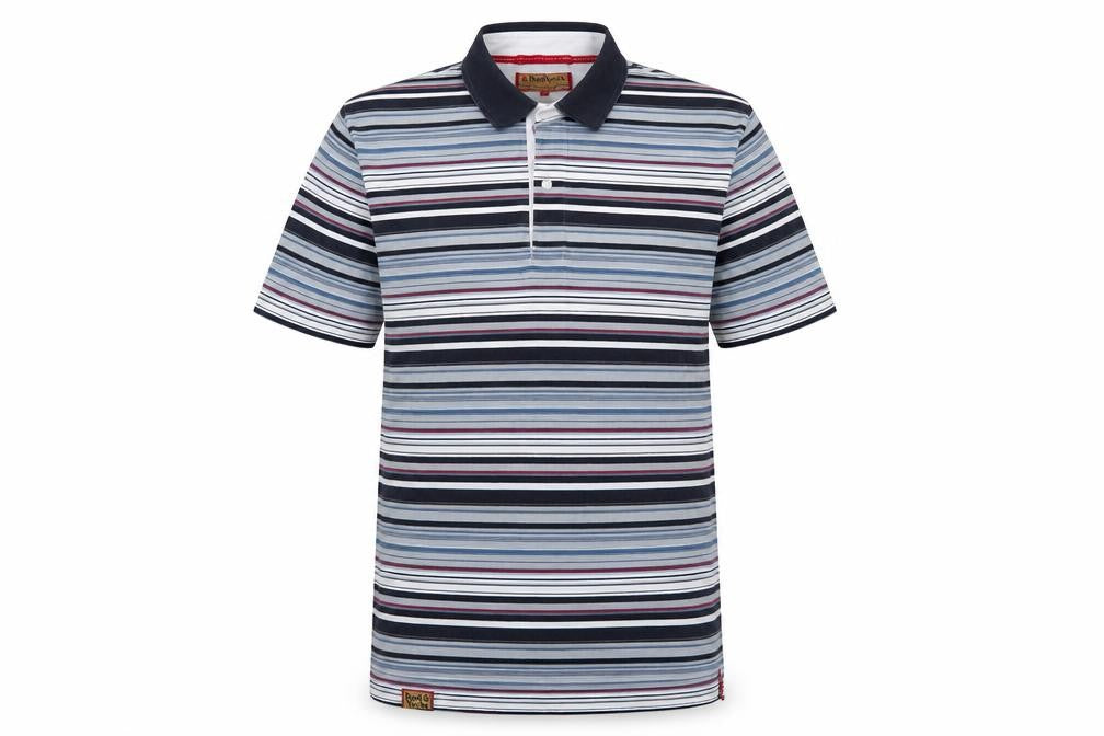 Red Yacht Men's Multicoloured Striped Polo L