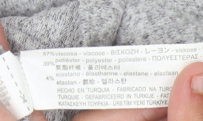 Zara Trafaluc Women's Grey Flared Sleeve Jumper Size S