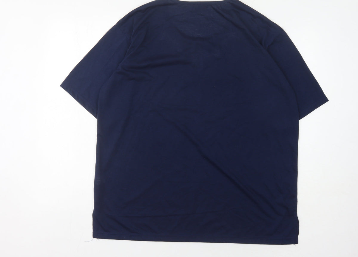 Lucky Women's Blue XL Basic Embroidered T-Shirt