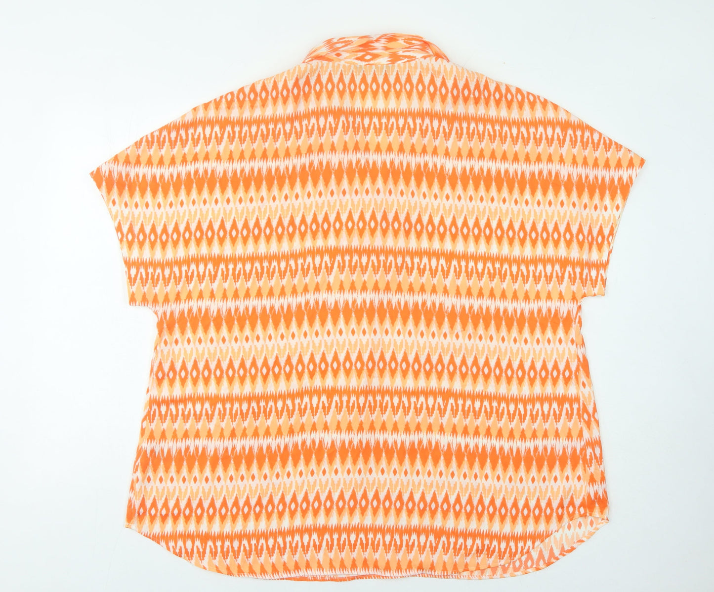 Marks & Spencer Women's Orange Geometric Blouse