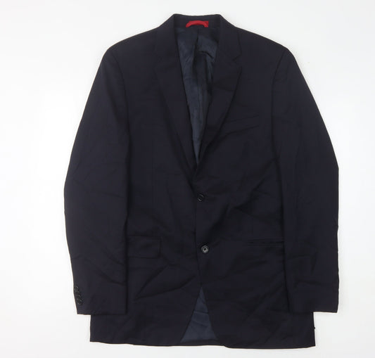 Alfani Men's Blue Wool Blazer - 40L
