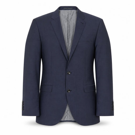 Next Men's Blue Wool Blazer, Size 40, Regular Fit