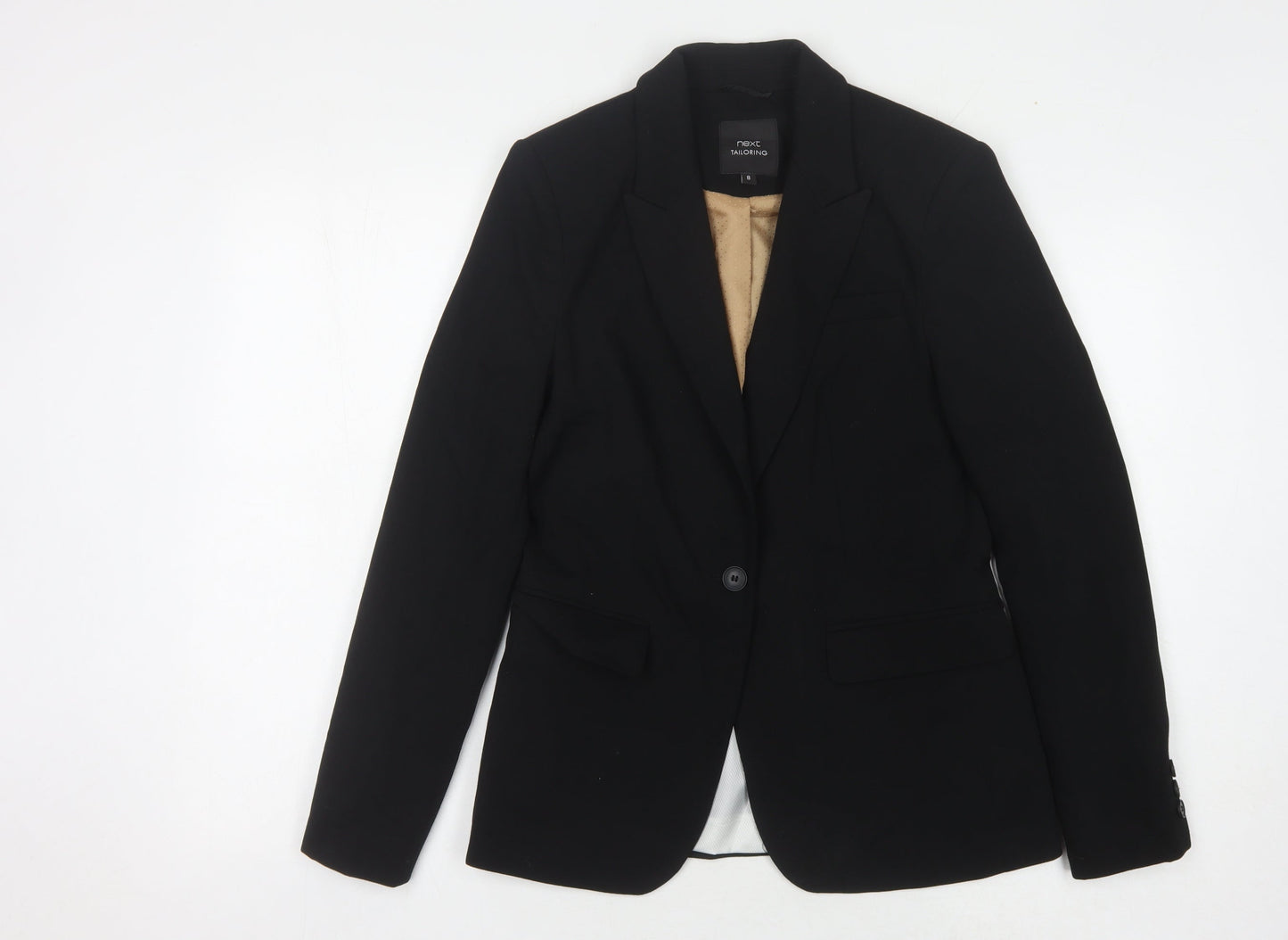 Next Women's Black Regular Fit Blazer - Size 8