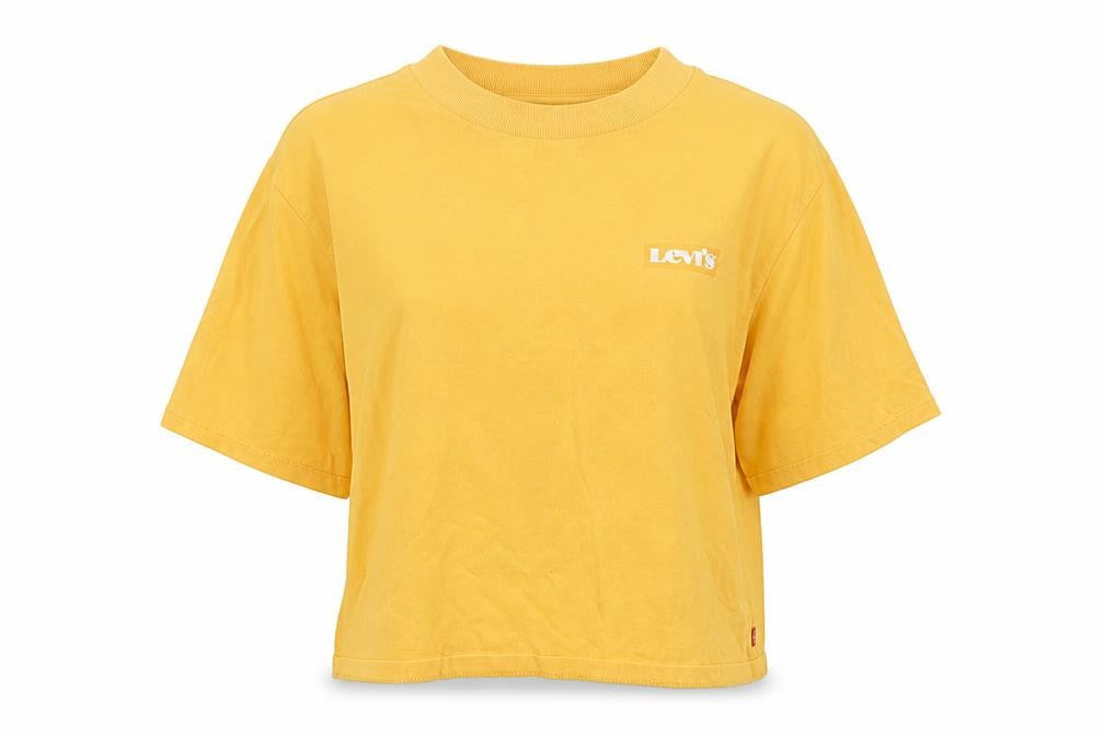 Levi's Unisex Yellow XS Basic T-Shirt Cotton Crew Neck