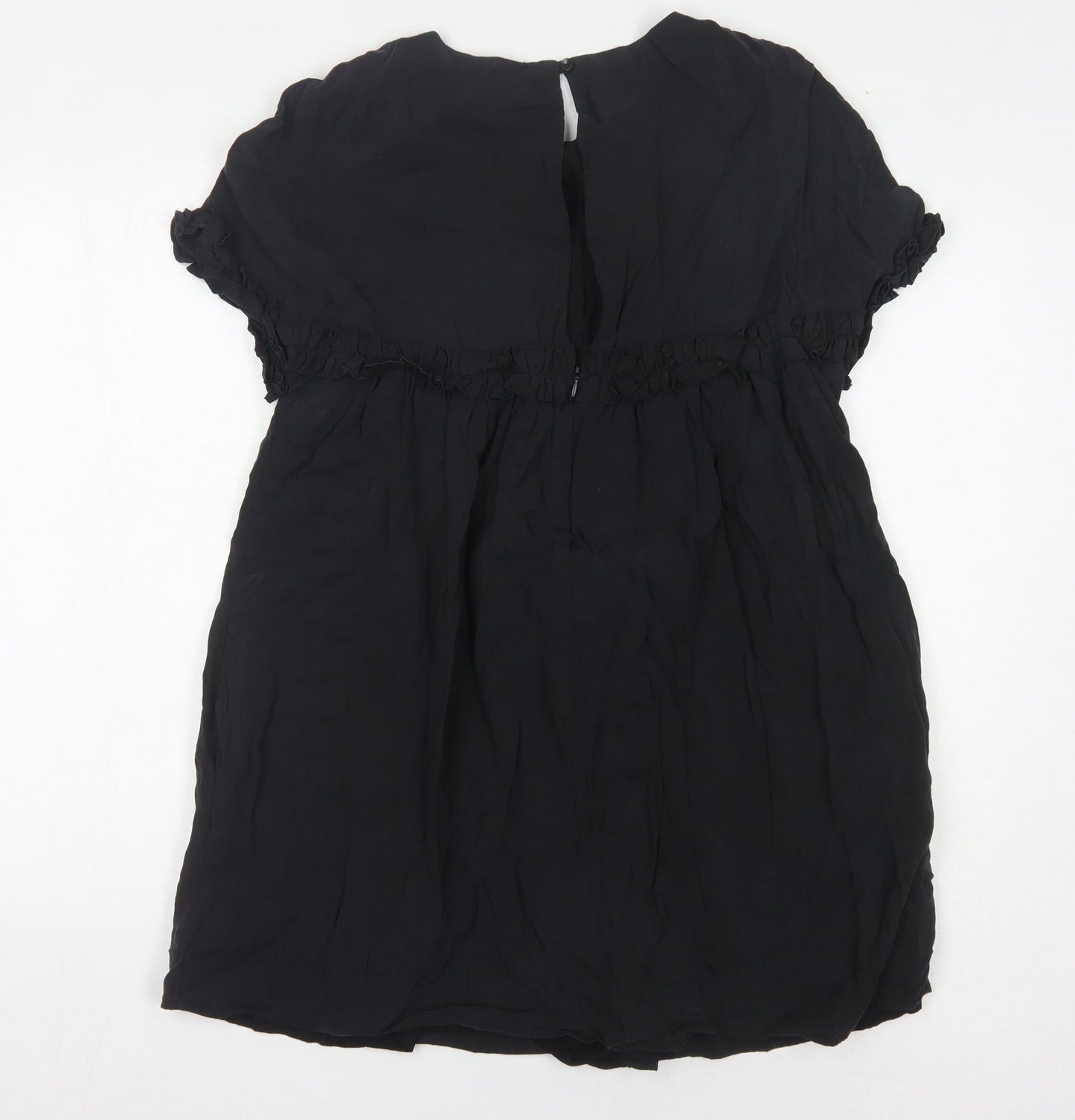 Zara Black Short Sleeve Women's Dress - Size S