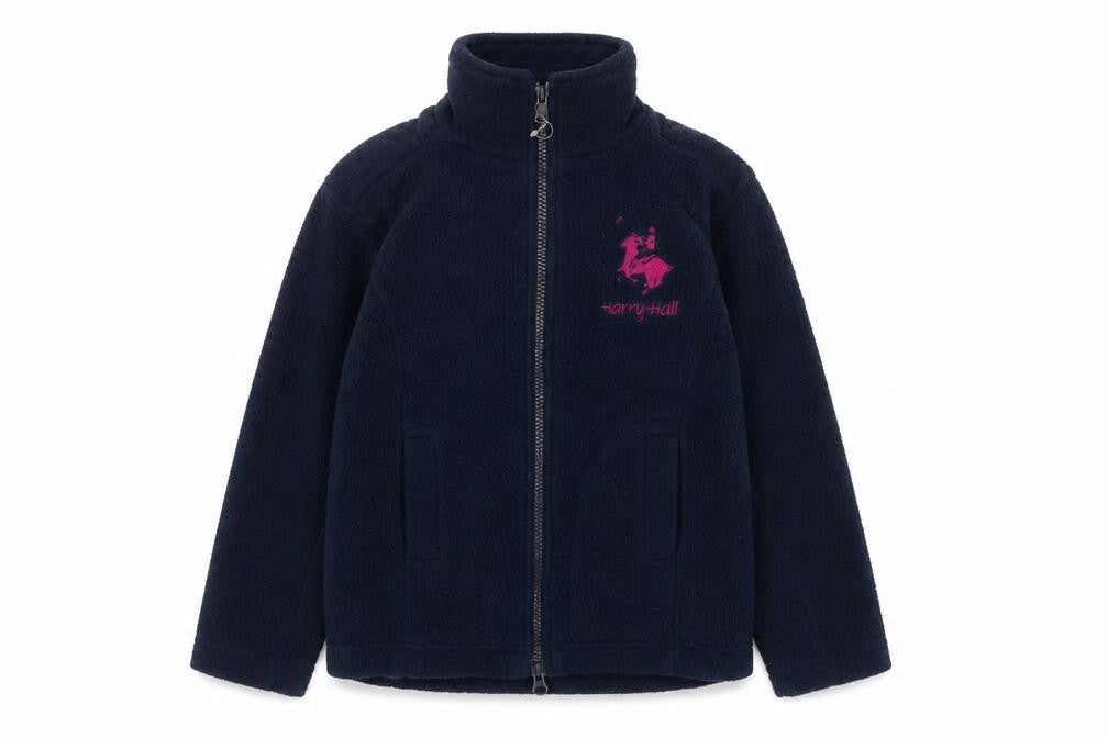 Harry Hall Girls Blue Fleece Jacket 4-5 Years Zip Casual