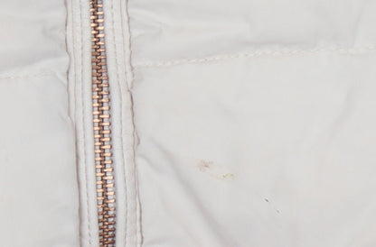 Additional view of L.O.G.G. girls’ beige puffer jacket with fur hood, size 11, years