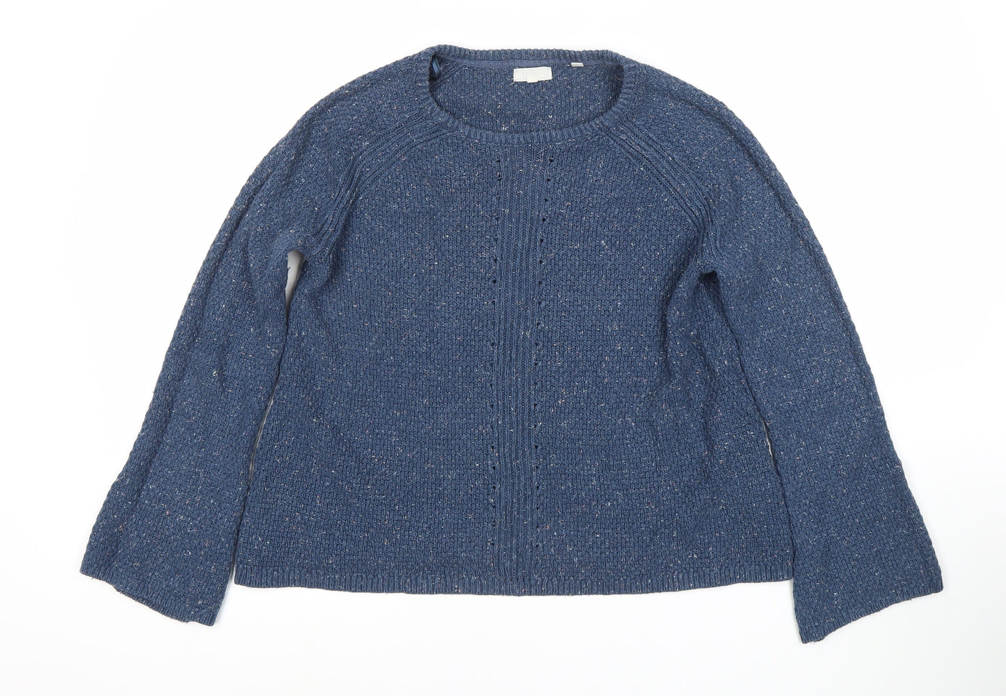 Patract Women's Blue Chunky-Knit Jumper, UK 12