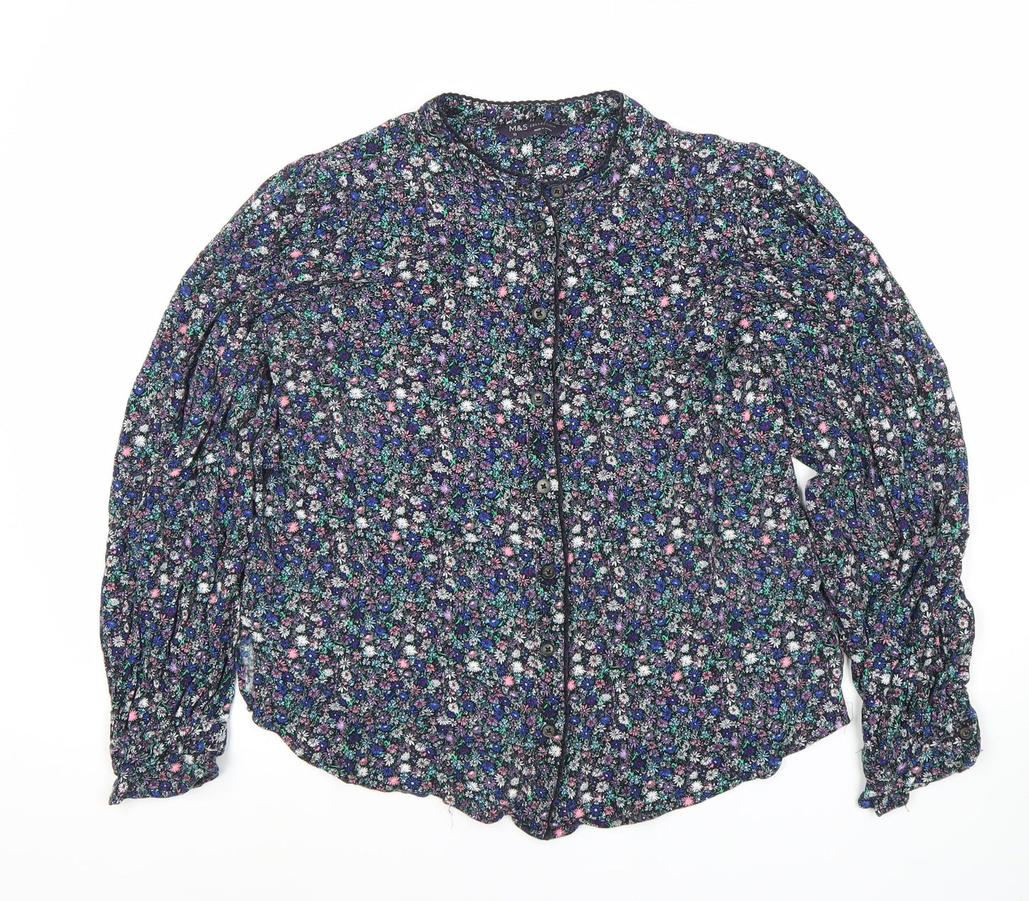 Marks & Spencer Women's Multicoloured Floral Blouse Size 10