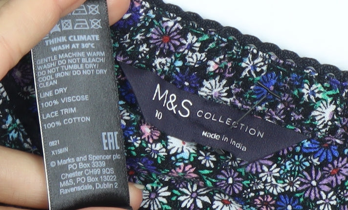 Marks & Spencer Women's Multicoloured Floral Blouse Size 10