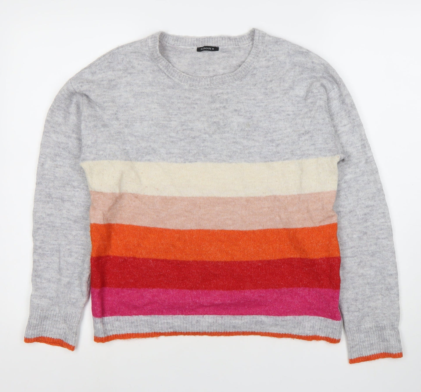 Roman M Women's Multicoloured Striped Jumper M