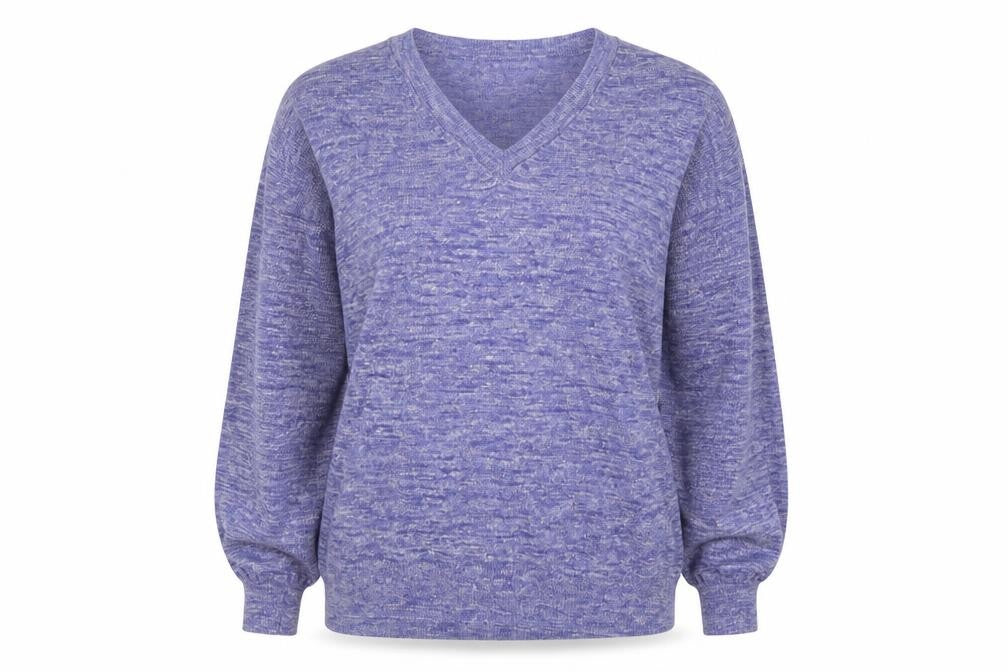 J.Crew Women's Blue V-Neck Pullover Jumper, Size L