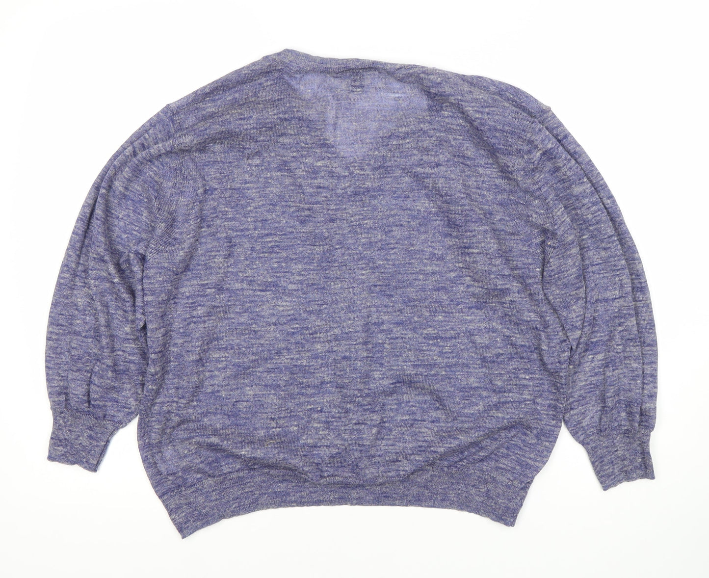 J.Crew Women's Blue V-Neck Pullover Jumper, Size L