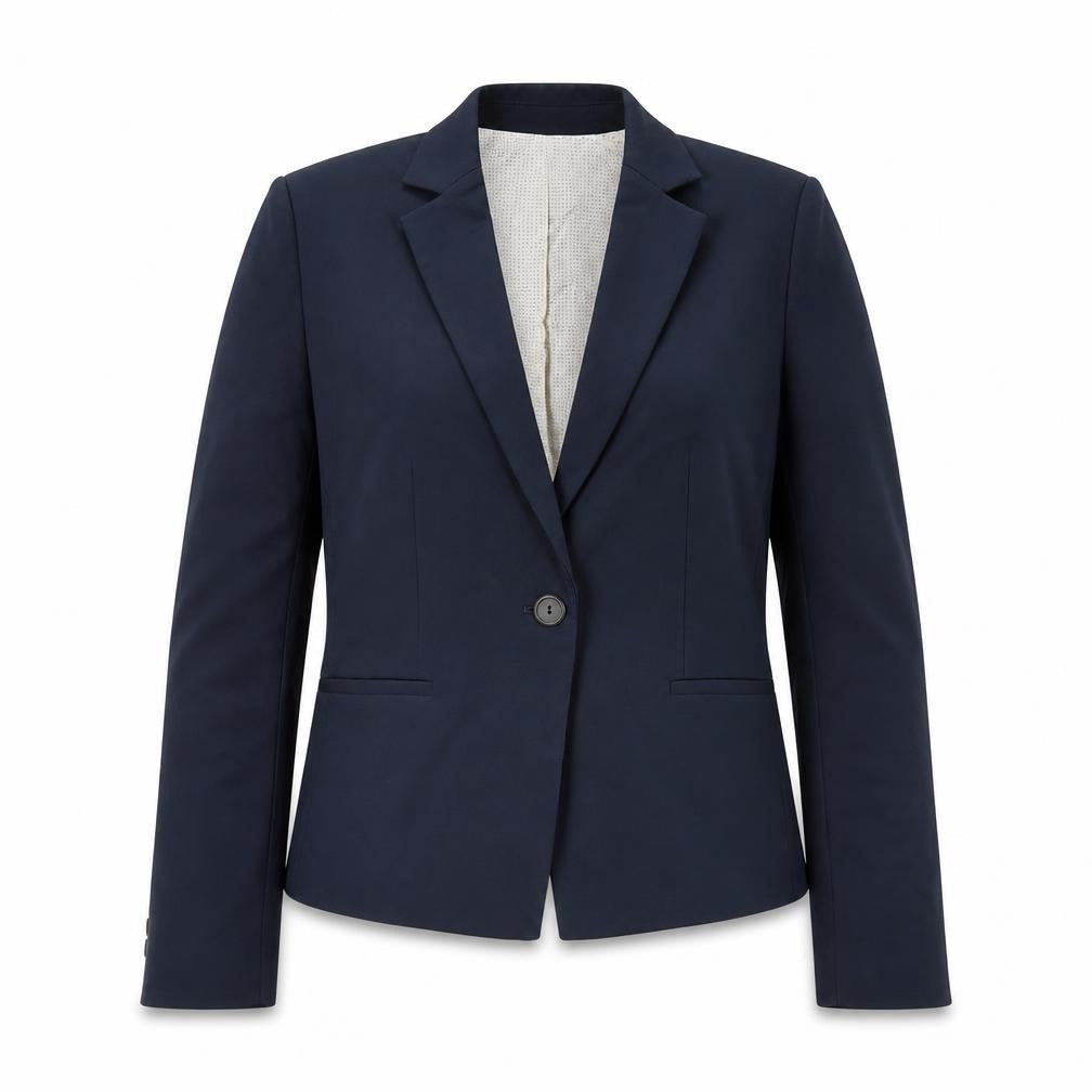Zara Basic Women's Blue Blazer, Size 12, Regular Fit