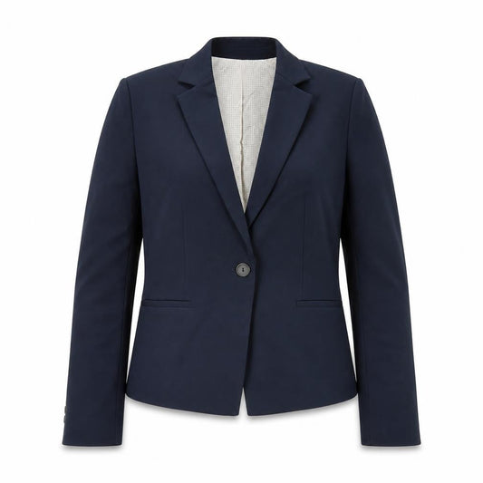 Zara Basic Women's Blue Blazer, Size 12, Regular Fit