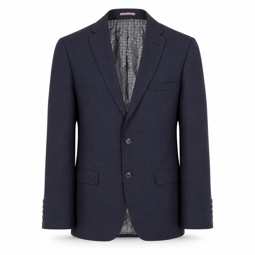 Men's Blue Wool Blazer, 38 Short, Formal Jacket