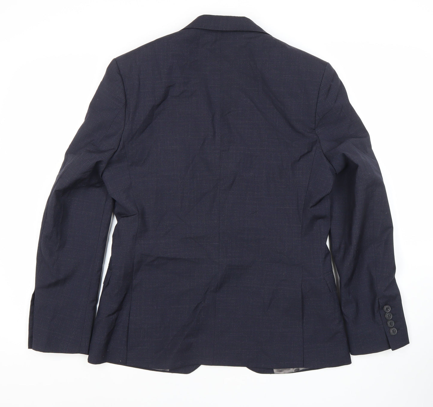 Men's Blue Wool Blazer, 38 Short, Formal Jacket