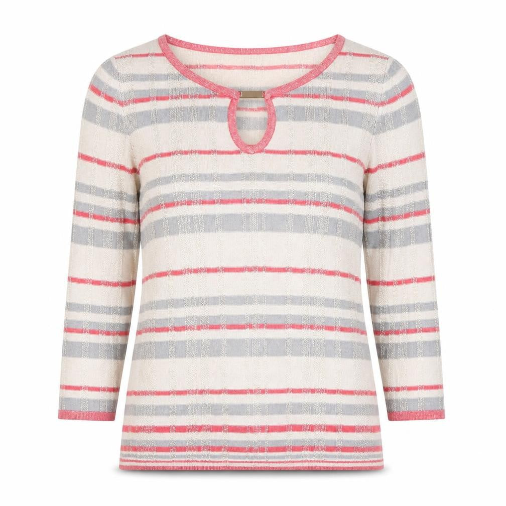 Bonmarché Women's Multicoloured Striped Jumper Size 8