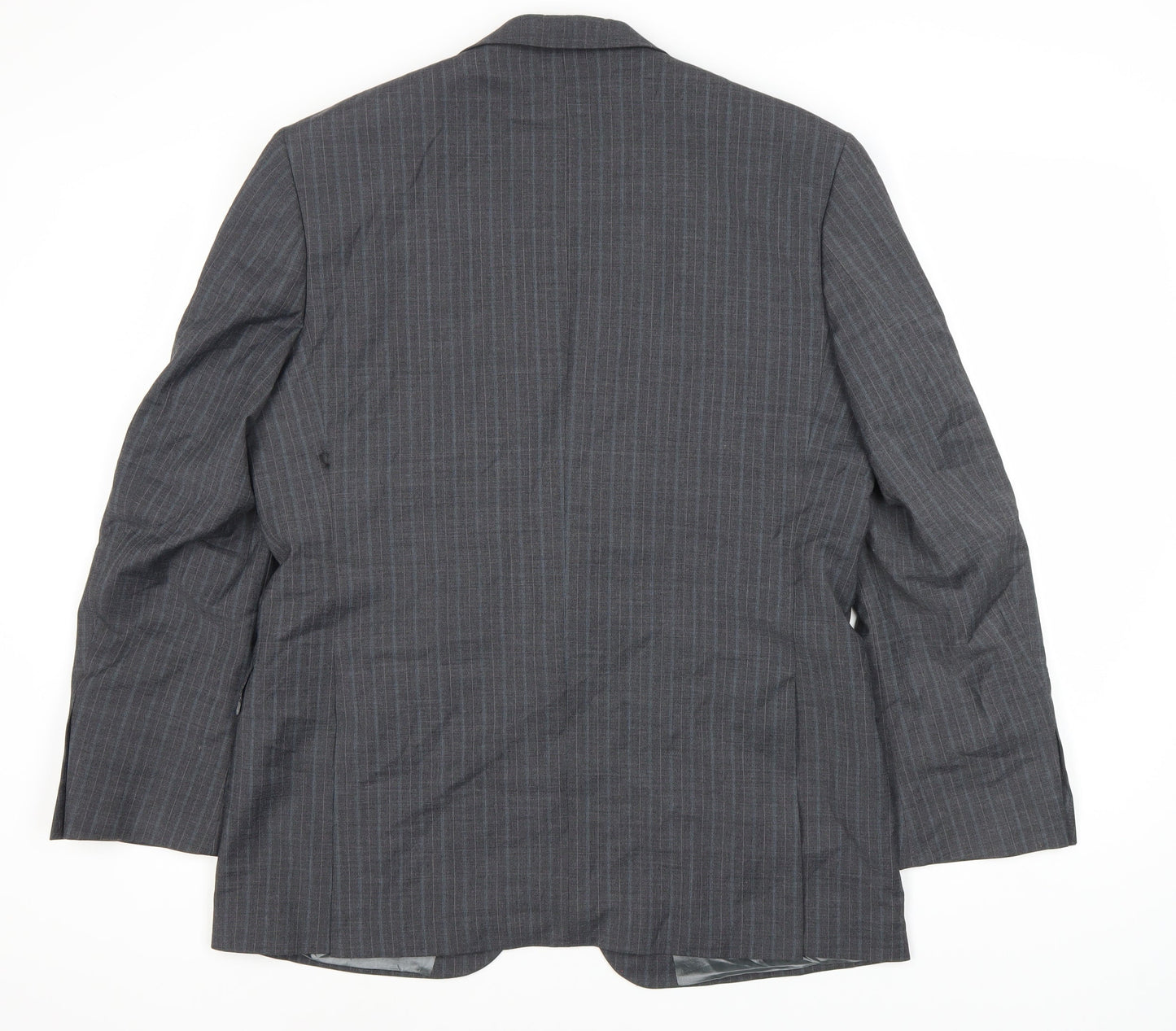 Limehaus Men's Grey Striped Suit Jacket - 42