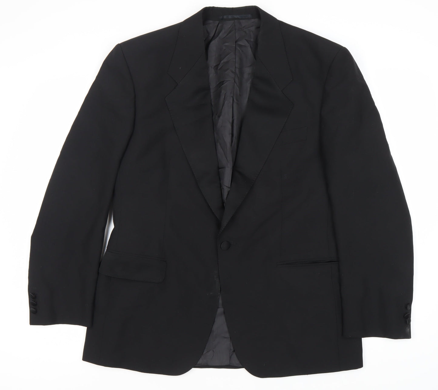 Bäumler Men's Black Double Vented Polyester Blend Tuxedo Jacket Size 41